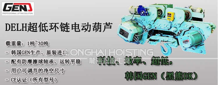 DELH超低環鏈電動葫蘆