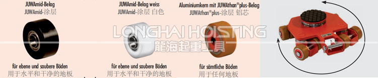 JKB型萬(wàn)向搬運(yùn)坦克車輪子選配